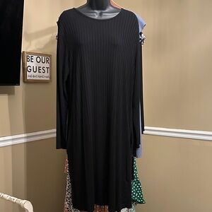 Bombay Black Long Sleeve Dress